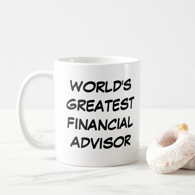 Tasse "Der größte Finanzberater der Welt" (Mit Donut)