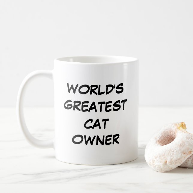 Tasse "Der größte Katzenbesitzer der Welt" (Mit Donut)