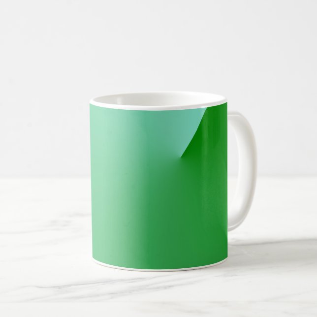 Tasse der grünen Abstrakten Geometrie (VorderseiteRechts)