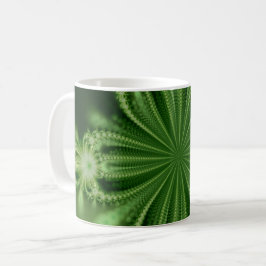 Tasse der grünen Blume Fraktal