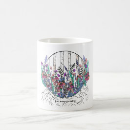 Tasse der handgezogenen Wildblume | Nur Behalt wac