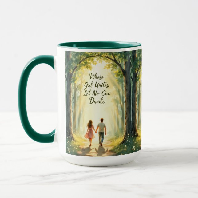 Tasse der Heirat des Vereinigten Waldes (Links)