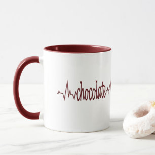 Tasse der heißen Schokolade