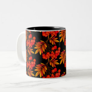 Tasse der Herbstlaub im Herbst