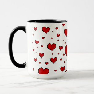 Tasse der Herzgruppe Keramik