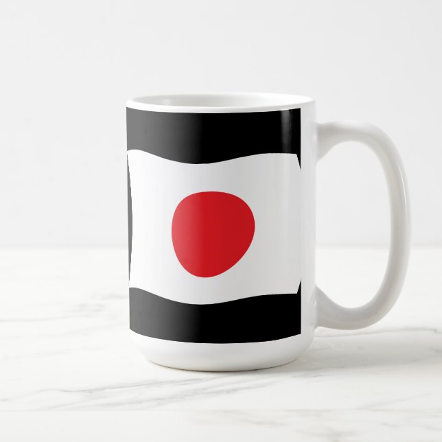 Tasse der japanischen Flagge (Rechts)
