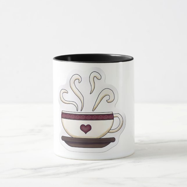 Tasse der Kaffeebearbeitung (Zentrum)