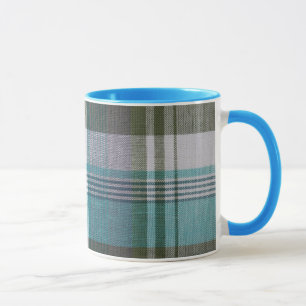 Tasse der karierten Keramik