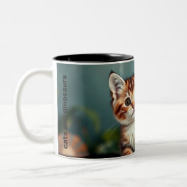 Tasse der Katzen und Dinosaurier