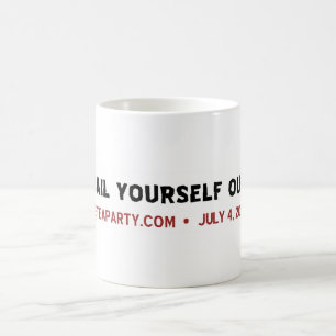 Tasse der Kautions-sich heraus