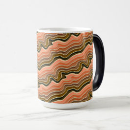 Tasse der Keramik | Earthy Wavy Pattern