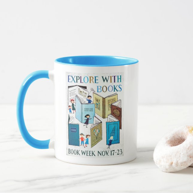 Tasse der Kinderbuchwoche 1957 (Mit Donut)