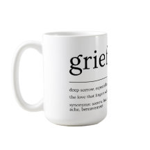 Tasse der Kummerdefinition - Minimalistisches Bere