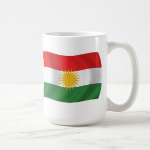 Tasse der Kurdischen Flagge