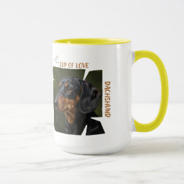 Tasse der Liebe Hunde Liebhaber 15 oz Kaffeetasse