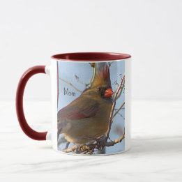 Tasse der Mama im nördlichen Kardinal