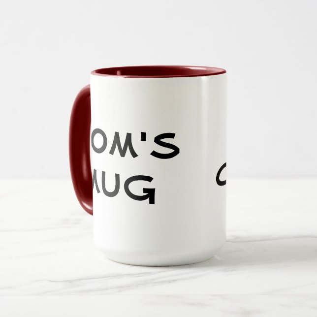Tasse der Mama, Vaters Tasse (Vorderseite Links)