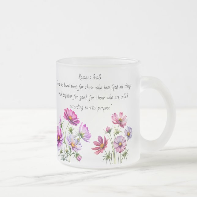 Tasse der mattierten Blumenbibel (Rechts)
