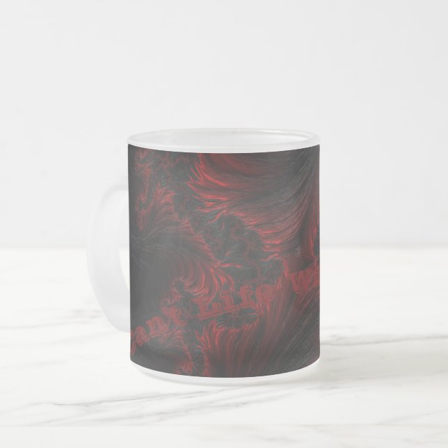 Tasse der mattierten Liebe (Vorderseite Links)