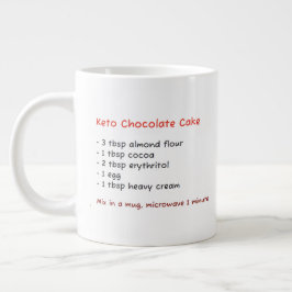 Tasse der Mikrowelle (Rezept Keto Brownie Schokola