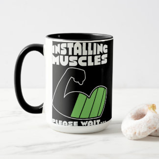 Tasse der Muskeln installieren