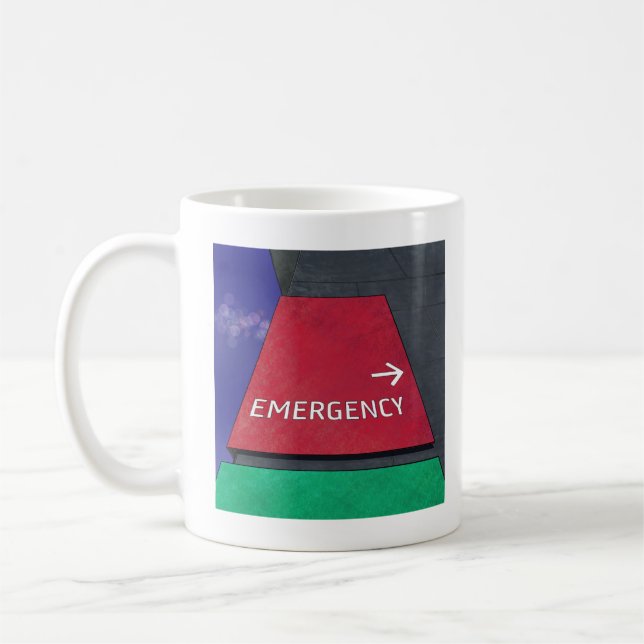 Tasse der Notfallabteilung (Links)
