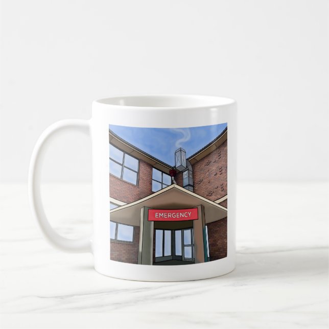 Tasse der Notfallabteilung (Links)