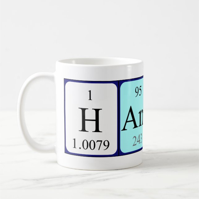 Tasse der Periodenbezeichnung Hampus (Links)