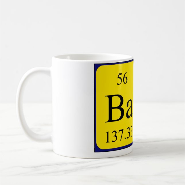 Tasse der periodisch wiederkehrenden Barb-Tabelle (Links)