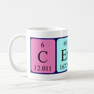 Tasse der periodischen Tabellenbezeichnung