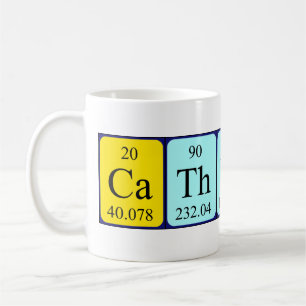 Tasse der periodischen Tabellenbezeichnung