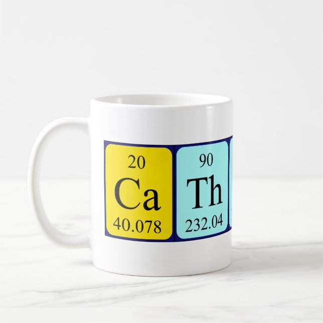 Tasse der periodischen Tabellenbezeichnung (Links)