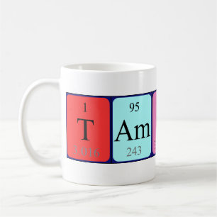 Tasse der periodischen Tabellenbezeichnung Tamsin