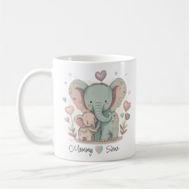 Tasse der personalisierten Elefanten-Liebe