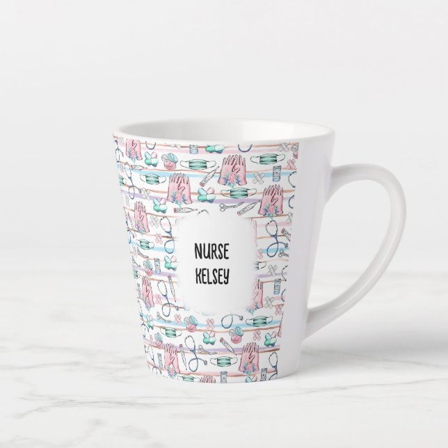 Tasse der personalisierten Krankenschwester (Blond (Rechts)