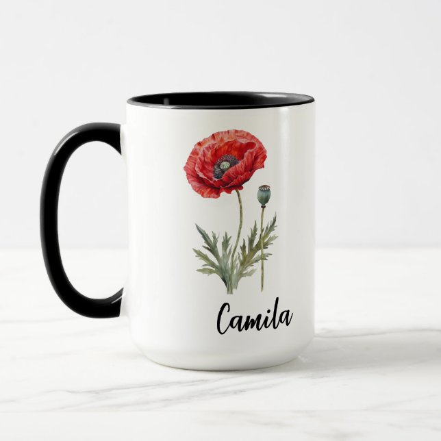Tasse der personalisierten Tochter, Gestaltung der (Links)
