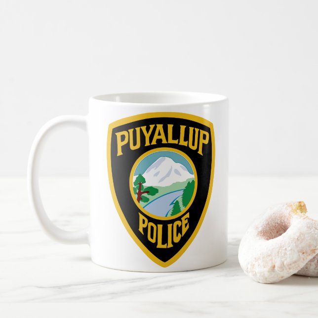 Tasse der Polizei (Mit Donut)