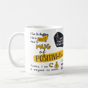 Tasse der Positivität, motivierend und inspiriere
