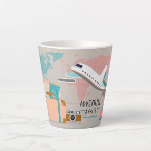 Tasse der Reisekarte