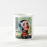 Tasse der Retro-Science Fiction<br><div class="desc">Science Fiction hat im Laufe der Jahre viele Formen angenommen und Fantasie ausgelöst. Dieses Retro-Design aus vergangenen Jahren ist eine interessante Idee,  wie sich die Dinge entwickeln können. Dieses Retro-Science Fiction-Design sieht auf dieser Tasse großartig aus. Perfekt für sich selbst oder als Geschenk</div>