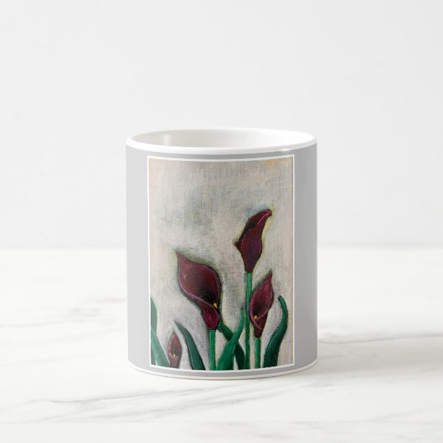 Tasse der roten Blume (Mittel)