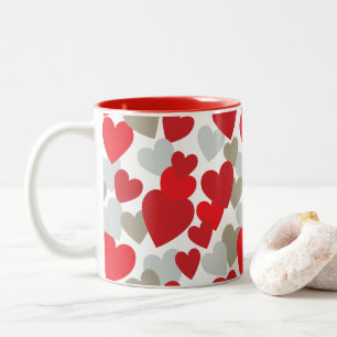 Tasse der roten Liebe