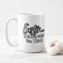Tasse der Schrift Osterzeit