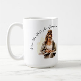 Tasse der Schriftstellerin Muse: Eine Frau in ihre