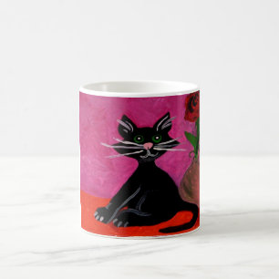 Tasse der schwarzen Katze