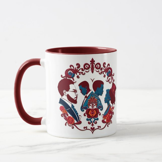 Tasse der Schwarzgeschichte, (Links)