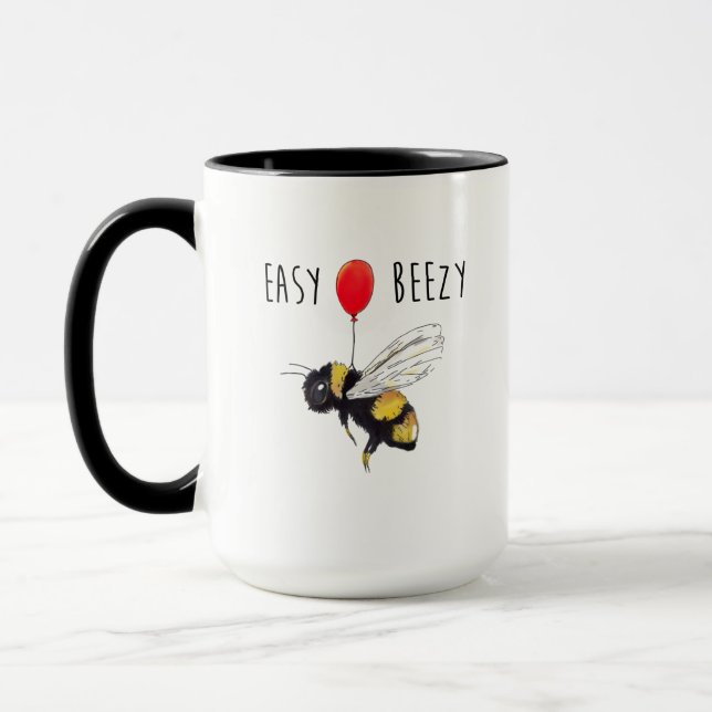 Tasse der sonnigen Biene, Geschenk für Imker, nied (Links)
