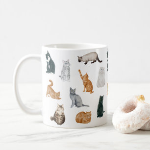 Tasse der spielerischen Katzen