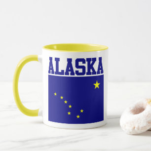 Tasse der Staatsflagge Alaska