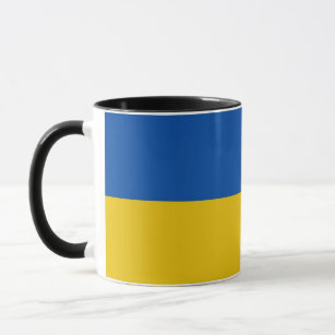 Tasse der ukrainischen Flagge